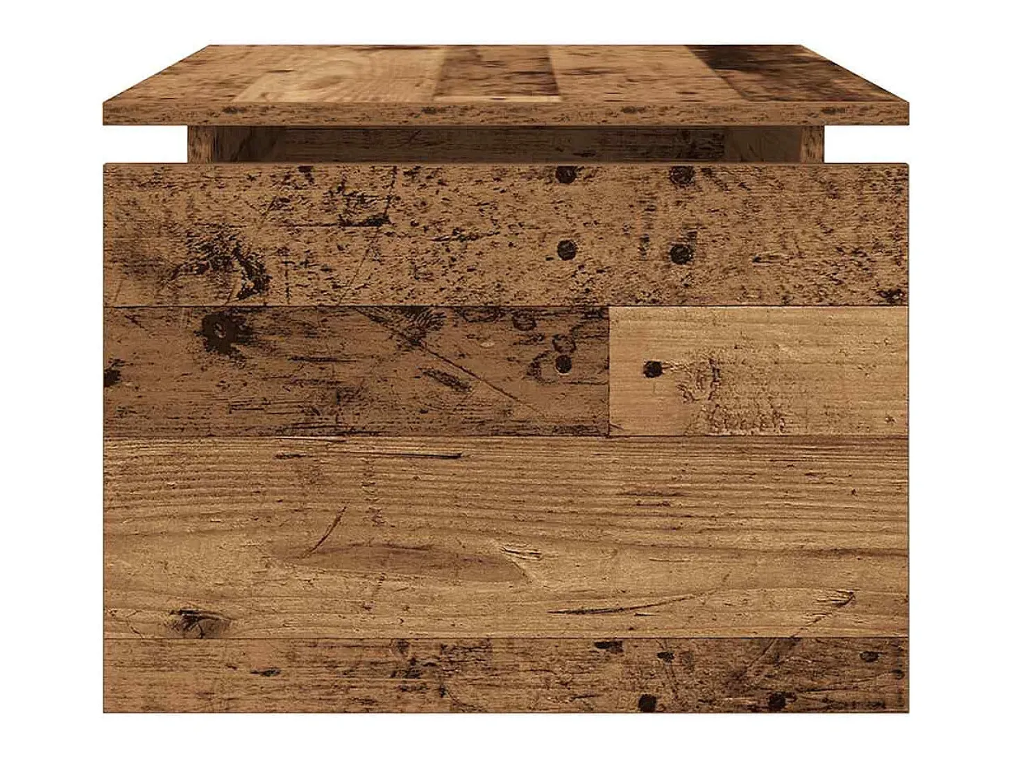Mesa de centro madera contrachapada madera vieja 68x50x38 cm