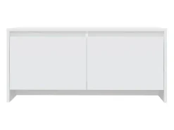 Mesa de centro madera contrachapada blanco 90x50x41,5 cm