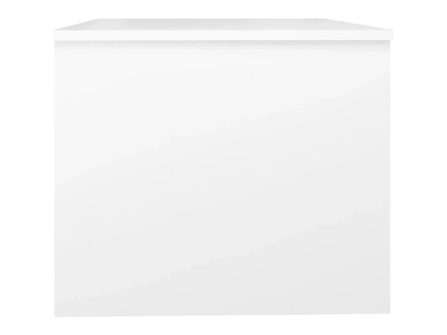 Mesa de centro madera contrachapada blanco 80x50x42,5 cm