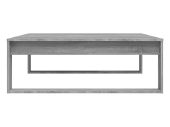 Mesa de centro madera contrachapada gris Sonoma 100x100x35 cm