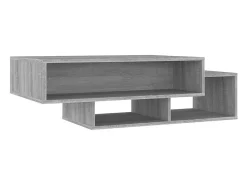Mesa de centro madera contrachapada gris Sonoma 105x55x32 cm