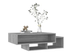 Mesa de centro madera contrachapada gris Sonoma 105x55x32 cm