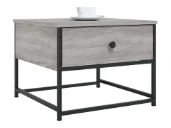 Mesa de centro madera contrachapada gris Sonoma 51x51x40 cm