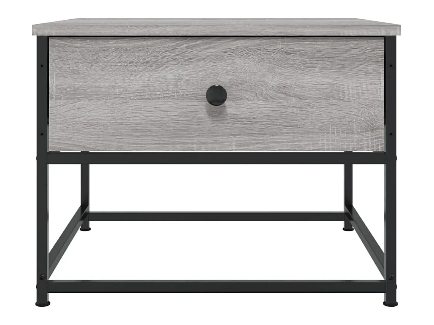 Mesa de centro madera contrachapada gris Sonoma 51x51x40 cm