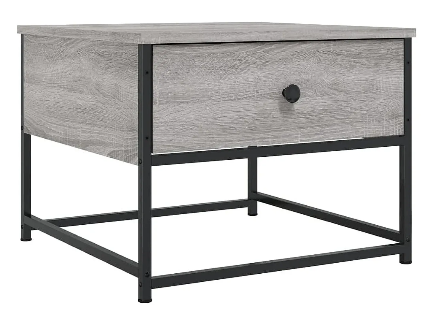 Mesa de centro madera contrachapada gris Sonoma 51x51x40 cm