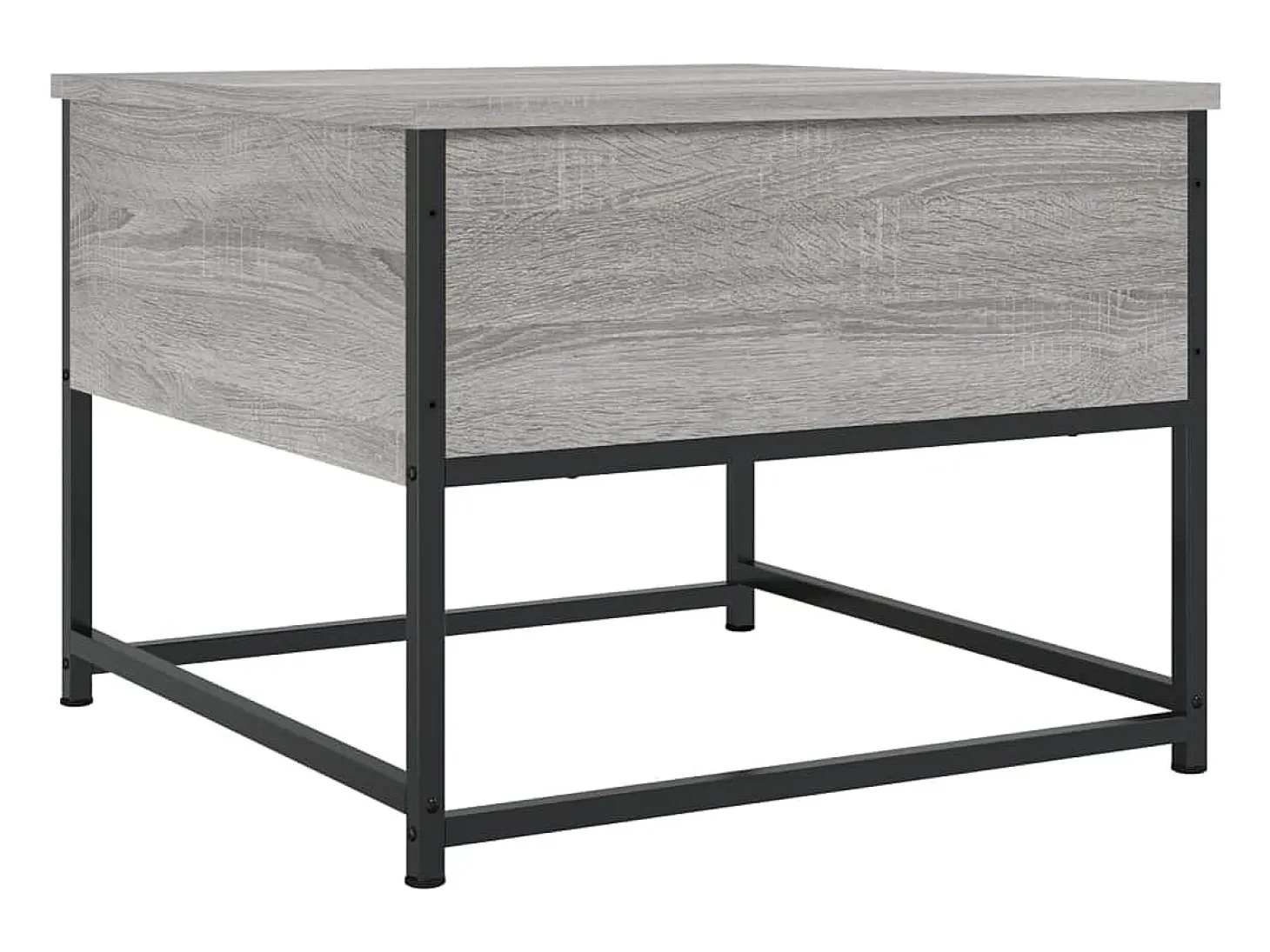 Mesa de centro madera contrachapada gris Sonoma 51x51x40 cm