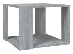 Mesa de centro madera contrachapada gris Sonoma 40x40x30 cm