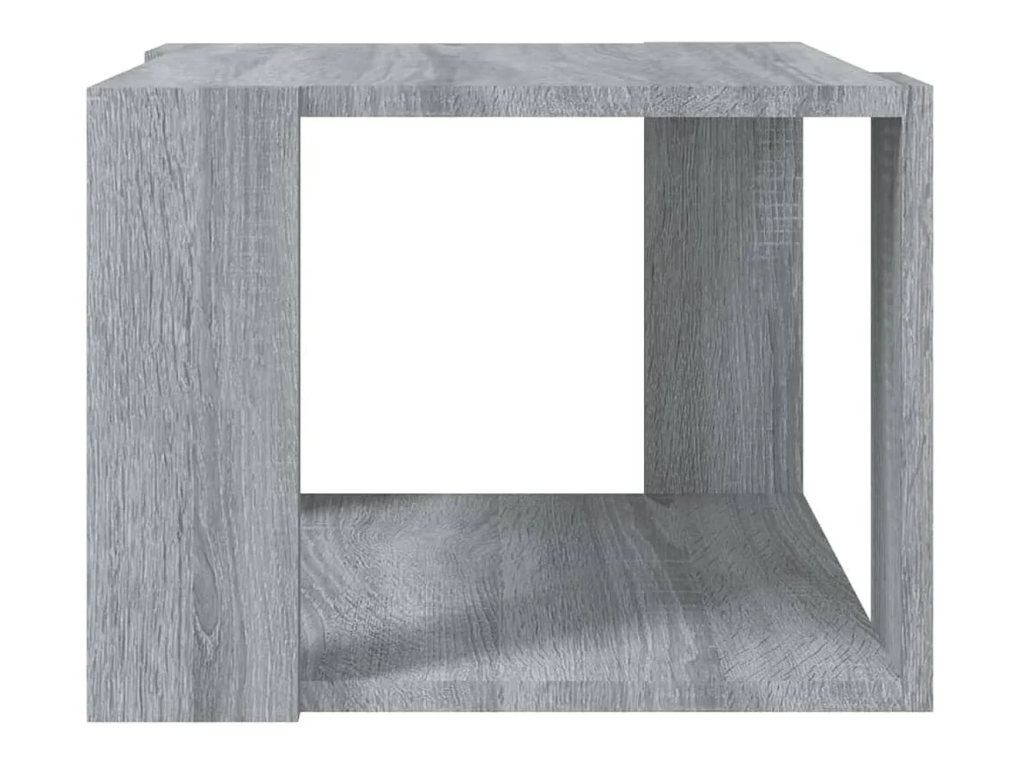 Mesa de centro madera contrachapada gris Sonoma 40x40x30 cm