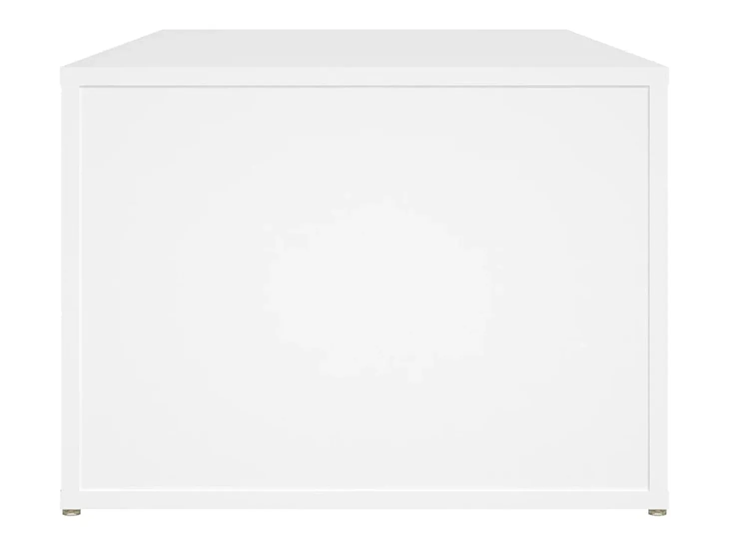Mesa de centro madera contrachapada blanco 100x50x36 cm