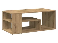 Mesa de centro madera contrachapada roble artisan 100x50x40 cm