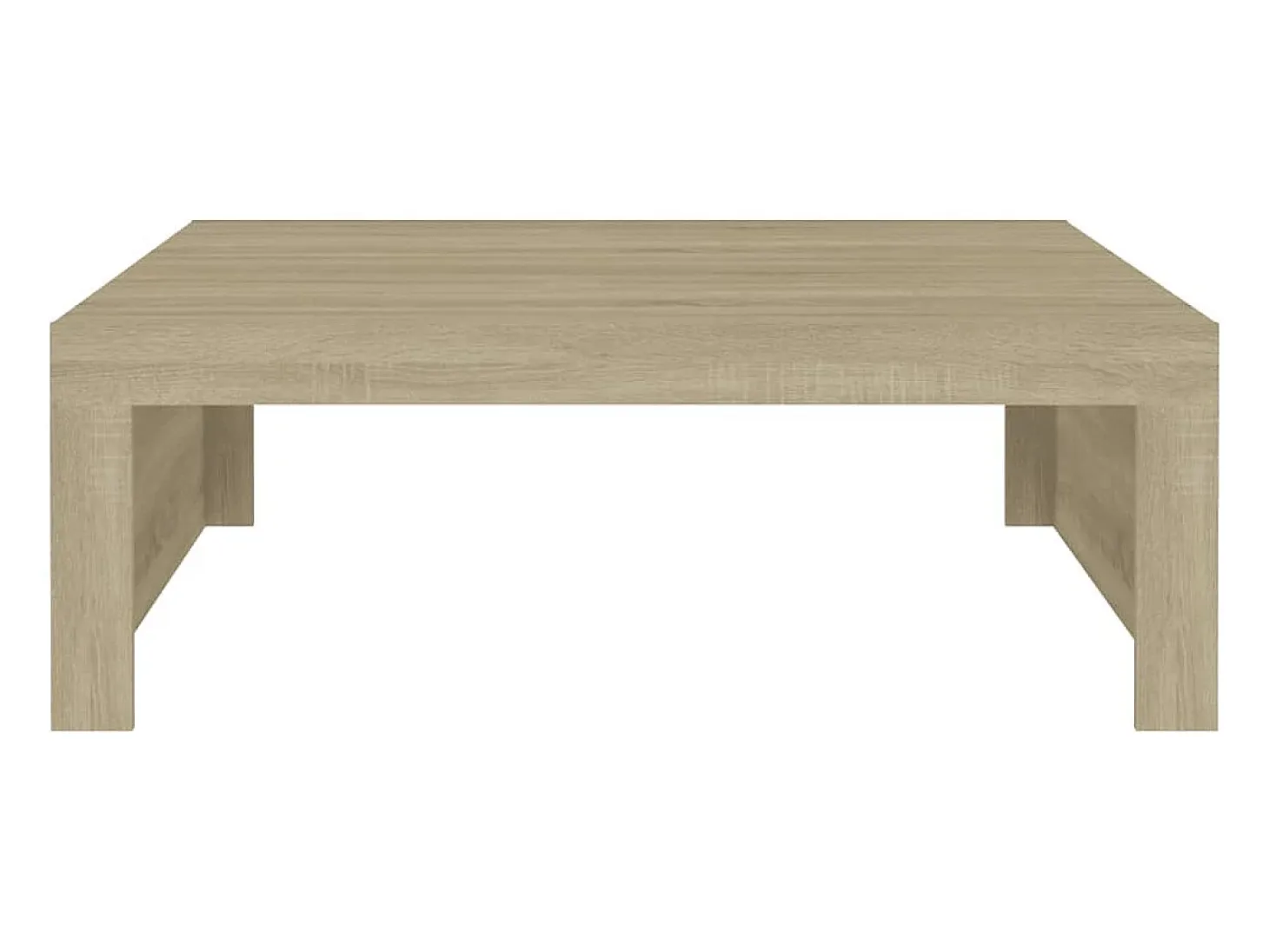 Mesa de centro madera contrachapada roble Sonoma 100x100x35 cm