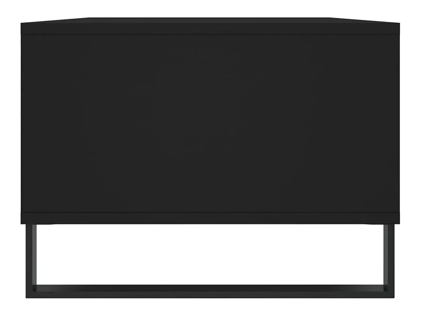 Mesa de centro madera contrachapada negro 90x50x36,5 cm