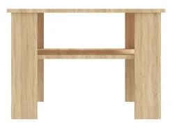 Mesa de centro madera contrachapada roble Sonoma 60x60x42 cm