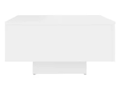 Mesa de centro madera contrachapada blanco 60x60x31,5 cm