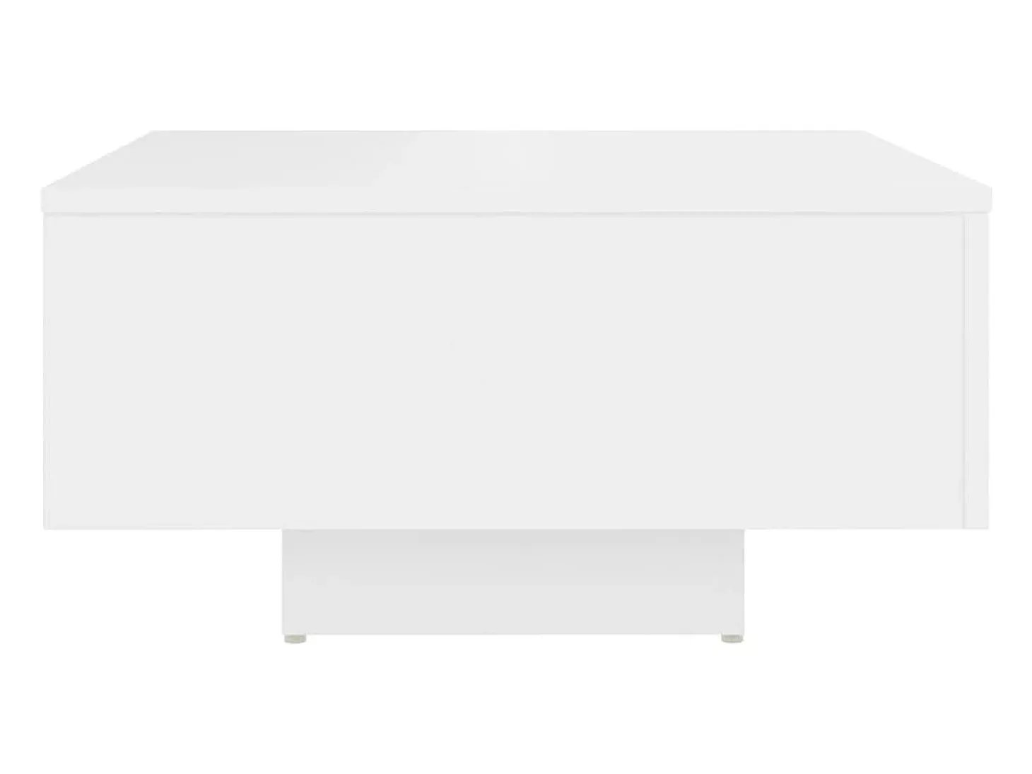 Mesa de centro madera contrachapada blanco 60x60x31,5 cm