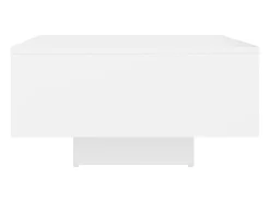 Mesa de centro madera contrachapada blanco 60x60x31,5 cm