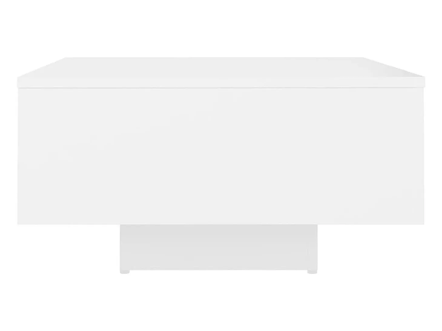 Mesa de centro madera contrachapada blanco 60x60x31,5 cm