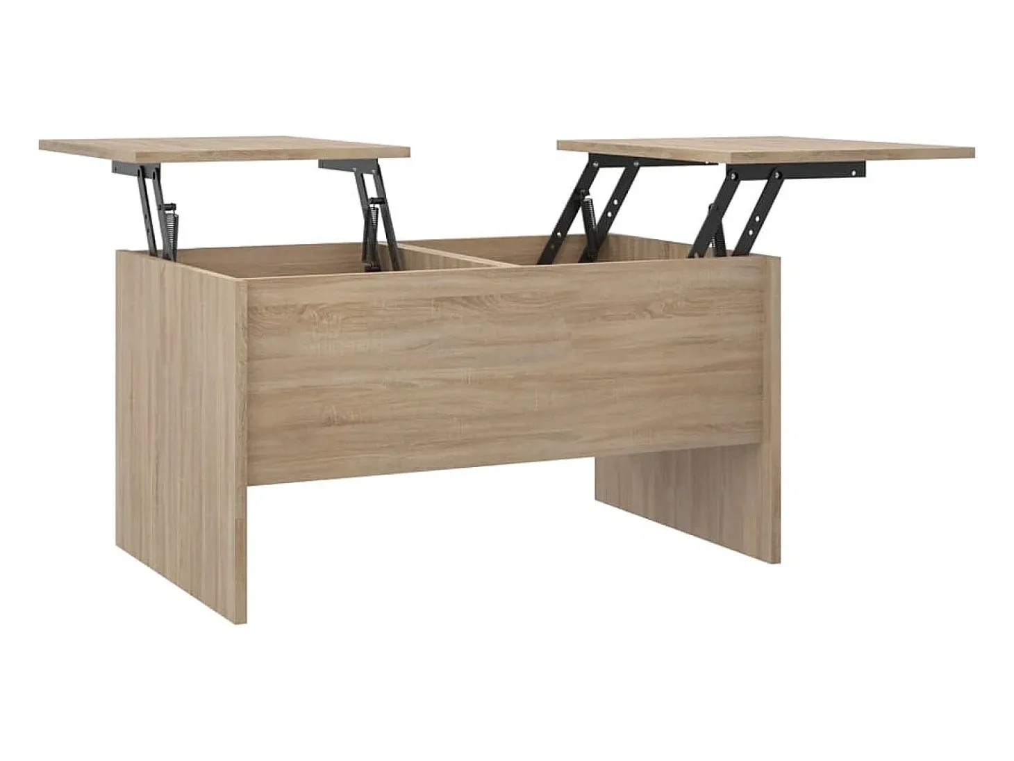 Mesa de centro madera contrachapada roble Sonoma 80x50,5x42,5cm