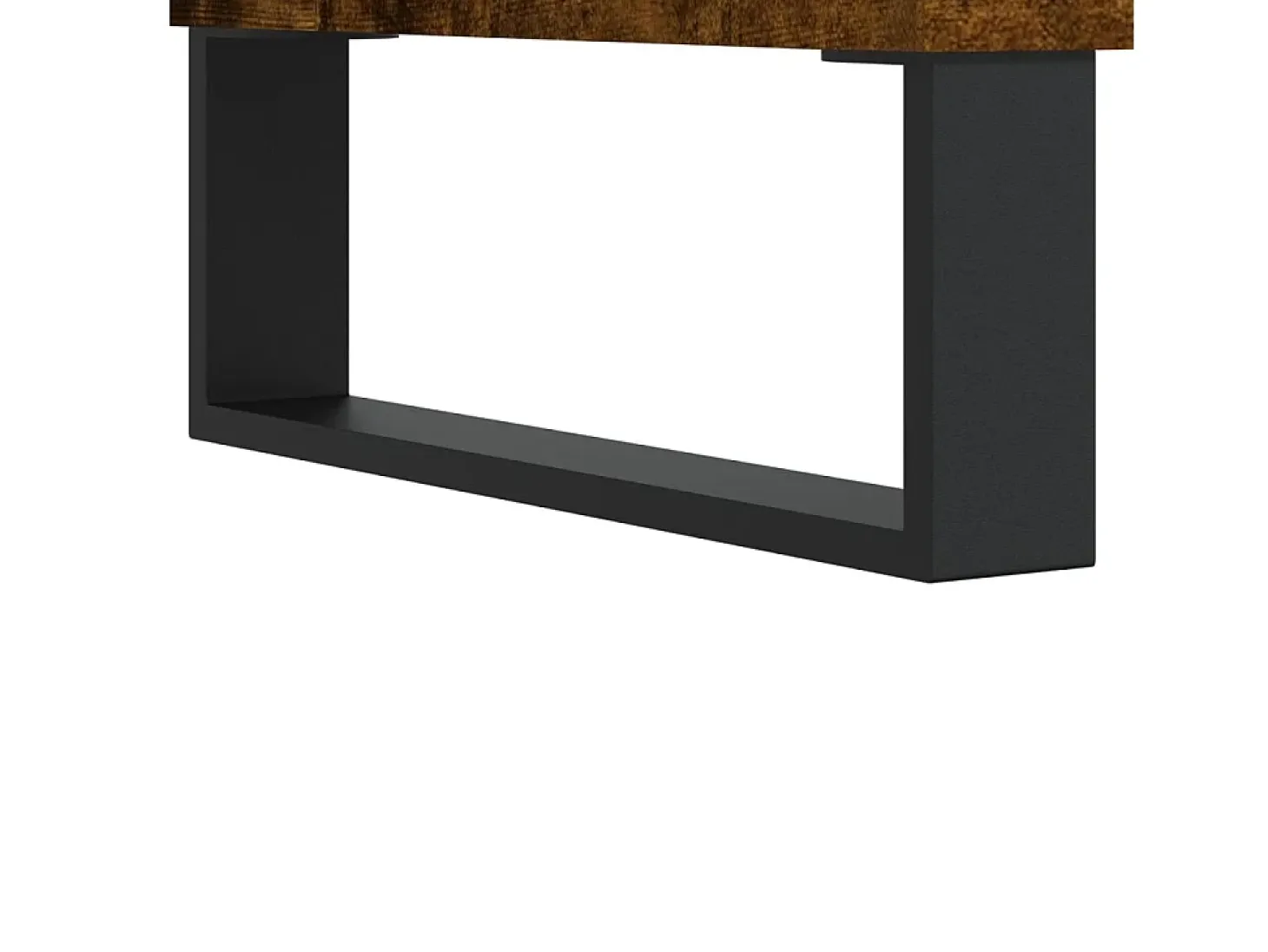 Mesa de centro madera contrachapada roble ahumado 90x49x45 cm