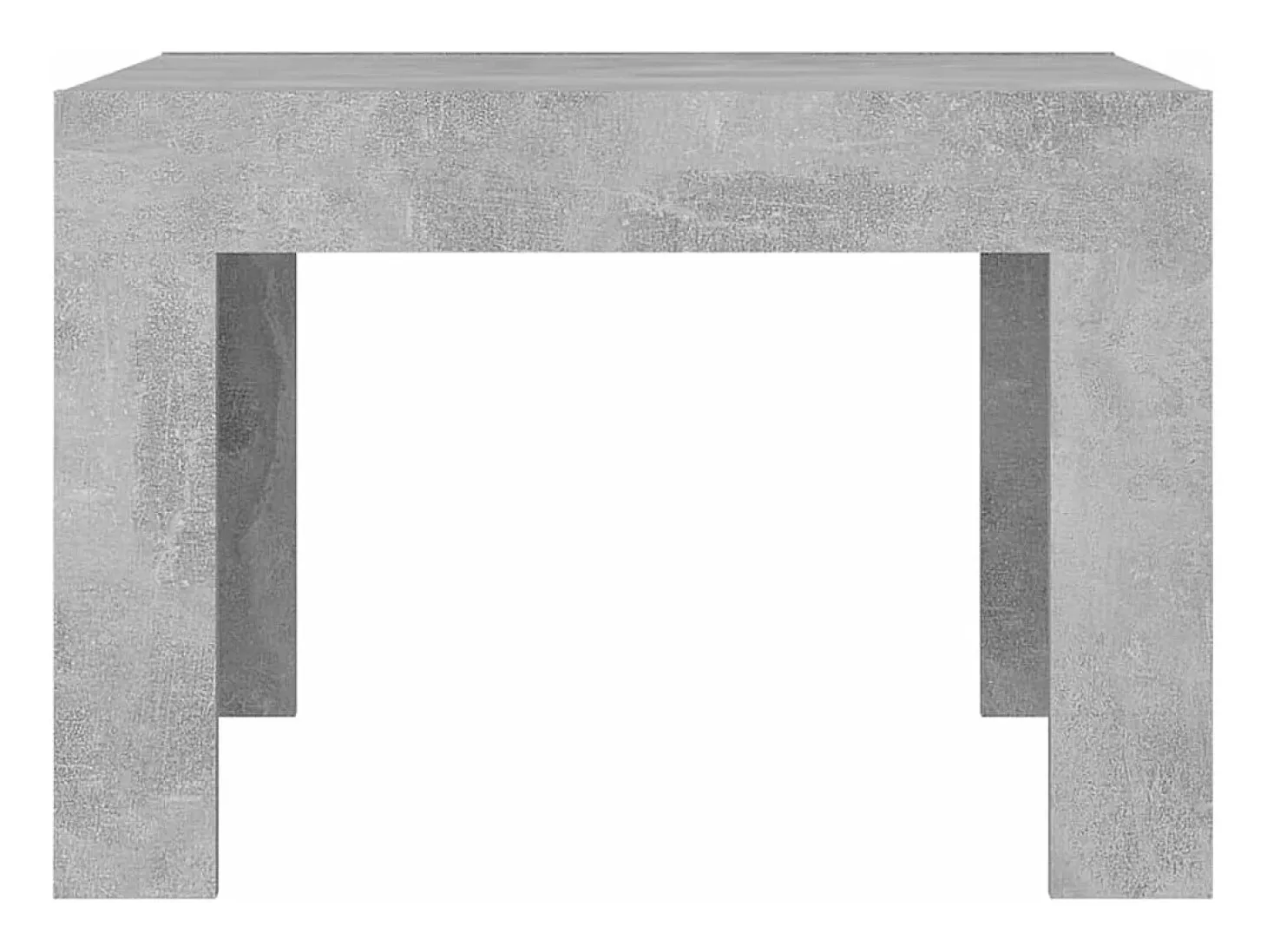 Mesa de centro madera contrachapada gris hormigón 50x50x35 cm