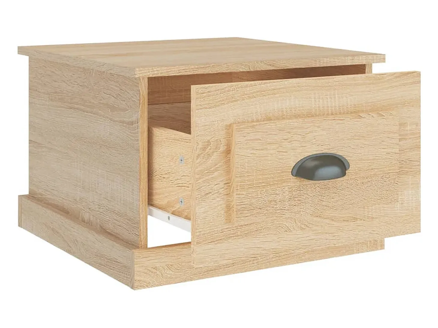 Mesa de centro madera contrachapada roble Sonoma 50x50x35 cm