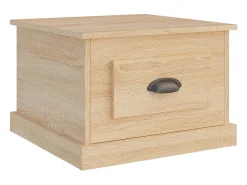 Mesa de centro madera contrachapada roble Sonoma 50x50x35 cm