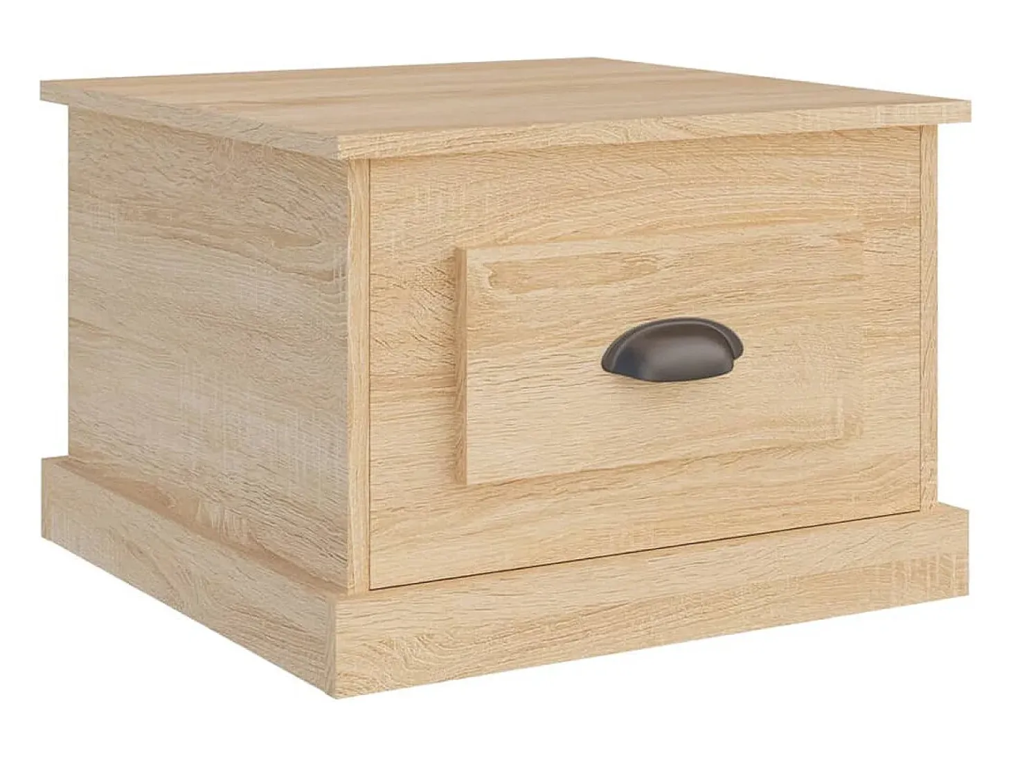Mesa de centro madera contrachapada roble Sonoma 50x50x35 cm