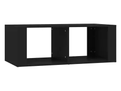 Mesa de centro madera contrachapada negro 100x50x36 cm