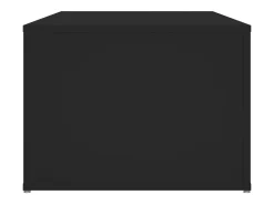 Mesa de centro madera contrachapada negro 100x50x36 cm