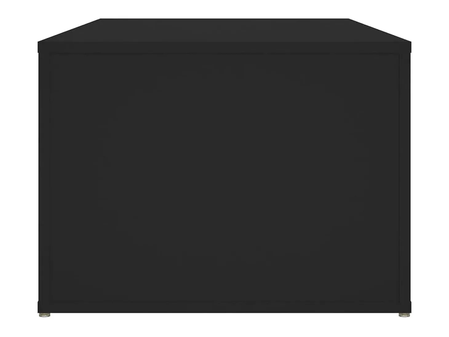 Mesa de centro madera contrachapada negro 100x50x36 cm