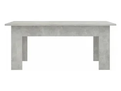 Mesa de centro madera contrachapada gris hormigón 100x60x42 cm