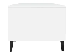 Mesa de centro madera contrachapada blanco 102x50x40 cm