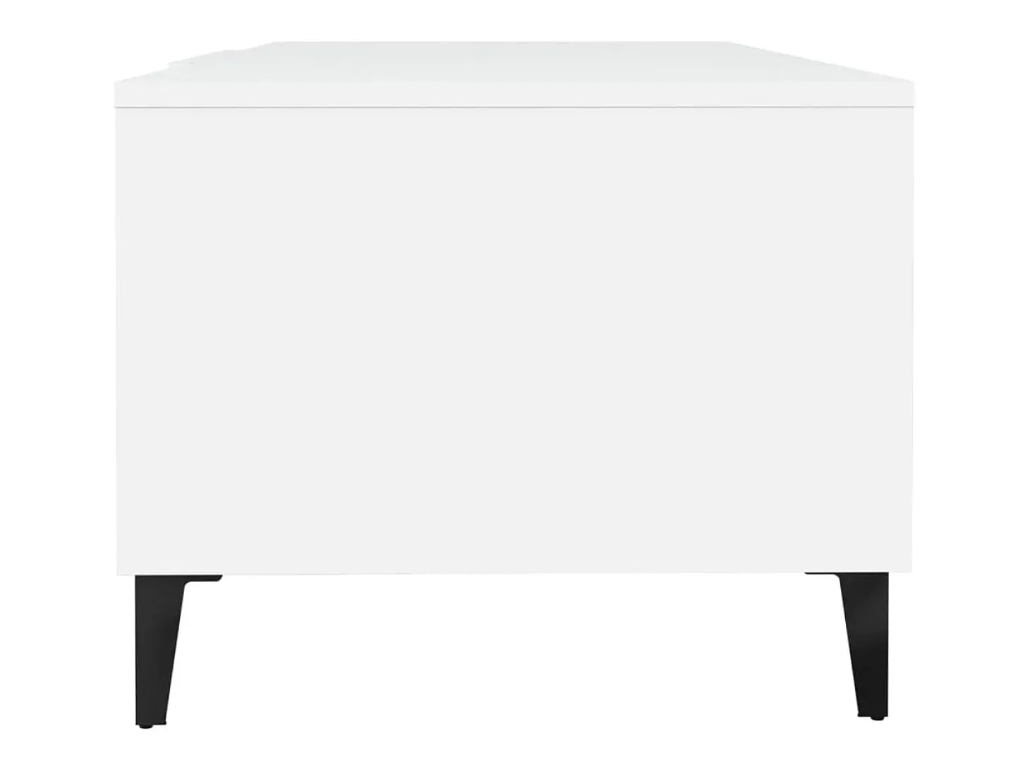 Mesa de centro madera contrachapada blanco 102x50x40 cm