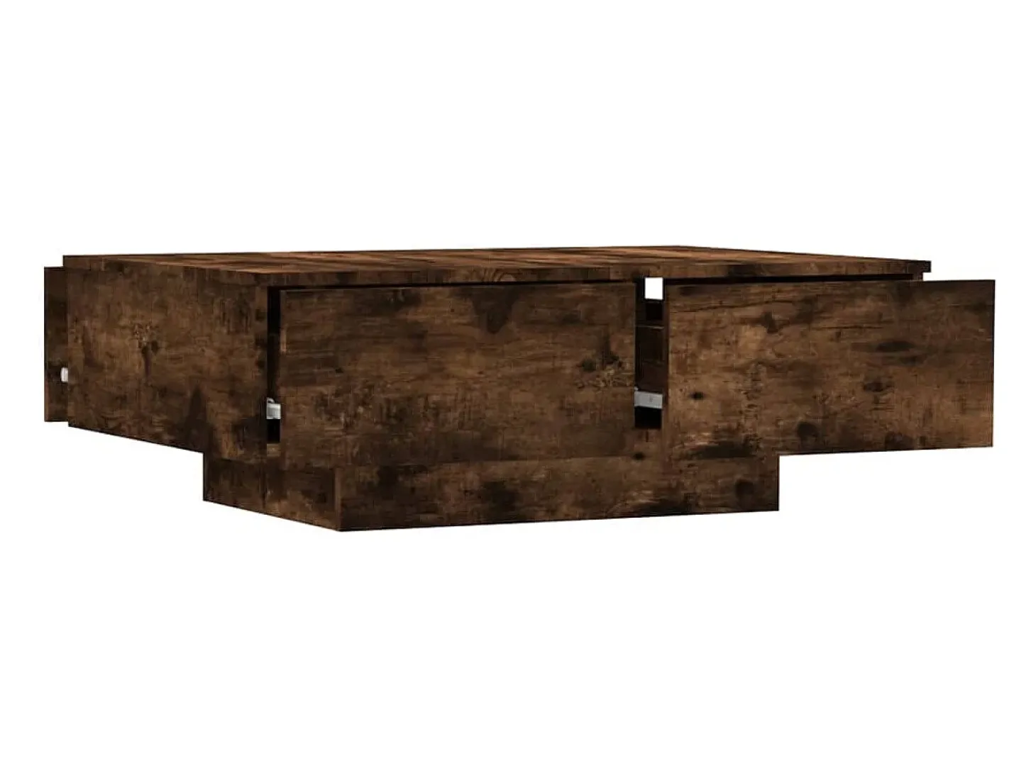Mesa de centro madera contrachapada roble ahumado 90x60x31 cm