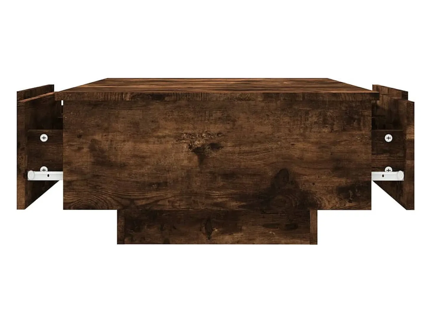 Mesa de centro madera contrachapada roble ahumado 90x60x31 cm