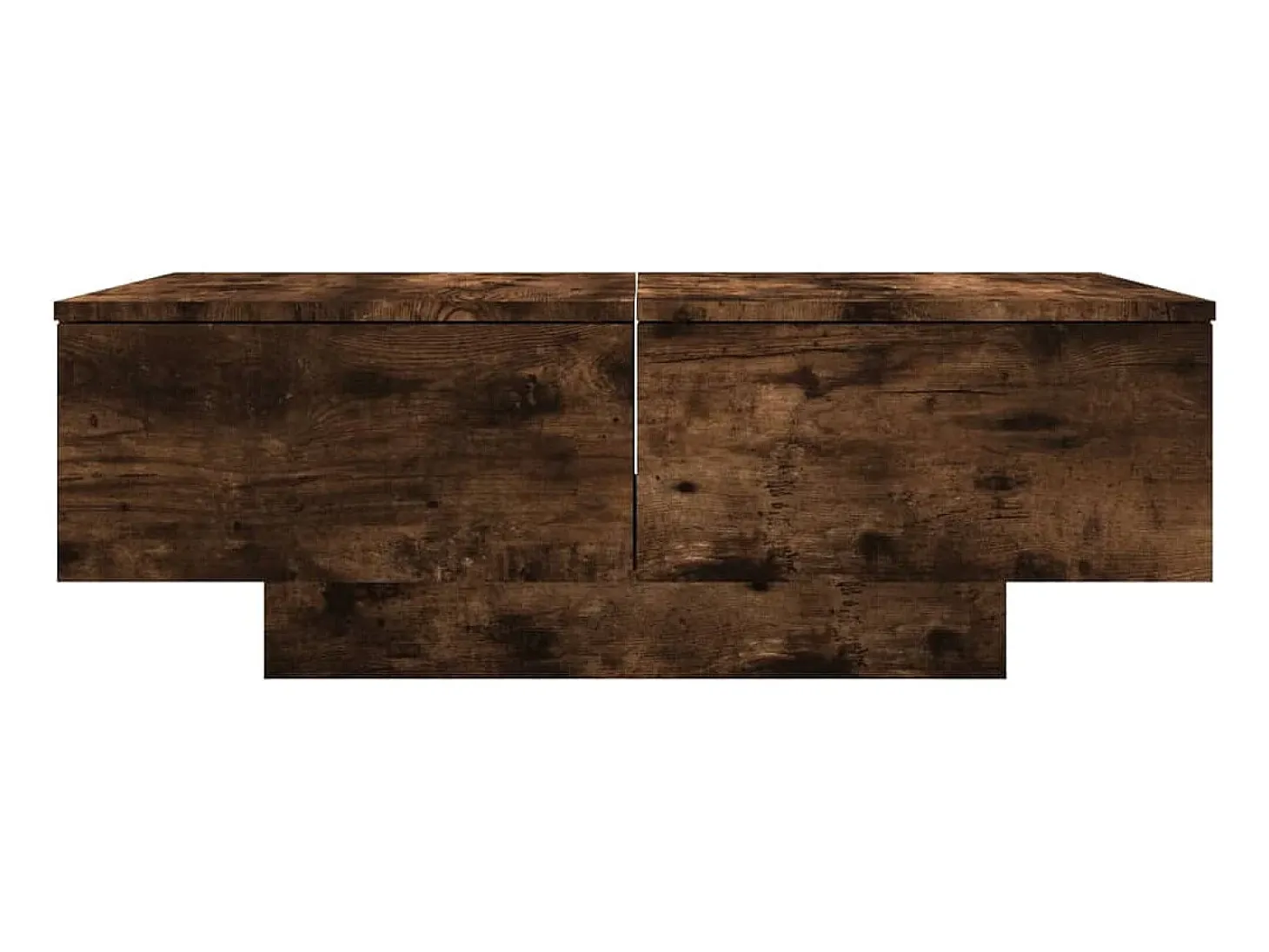 Mesa de centro madera contrachapada roble ahumado 90x60x31 cm