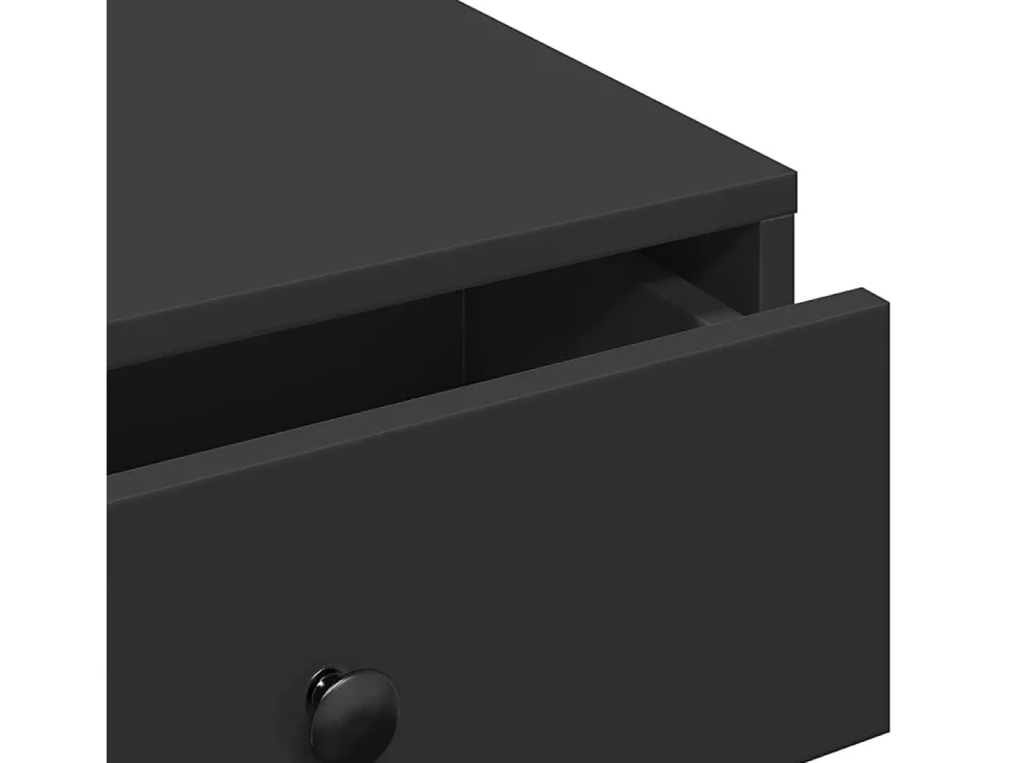 Mesa de centro madera contrachapada negro 90x90x28 cm