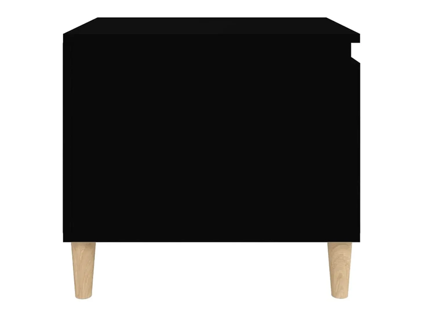 Mesa de centro madera contrachapada negro 100x50x45 cm
