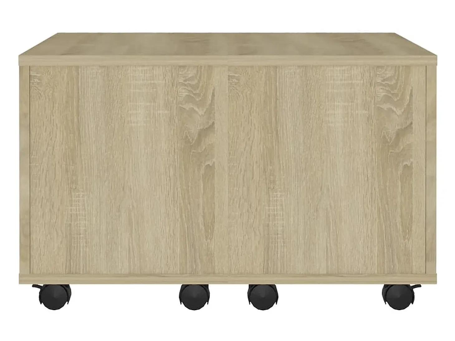 Mesa de centro madera contrachapada roble Sonoma 60x60x38 cm