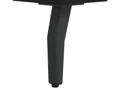 Mesa de centro madera contrachapada negro 50x50x40 cm