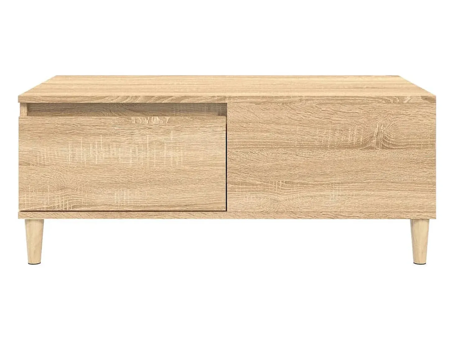 Mesa de centro madera contrachapada roble Sonoma 90x50x36,5 cm
