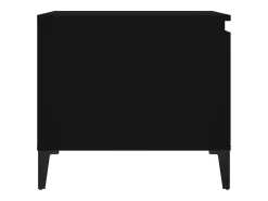 Mesa de centro madera contrachapada negro 100x50x45 cm