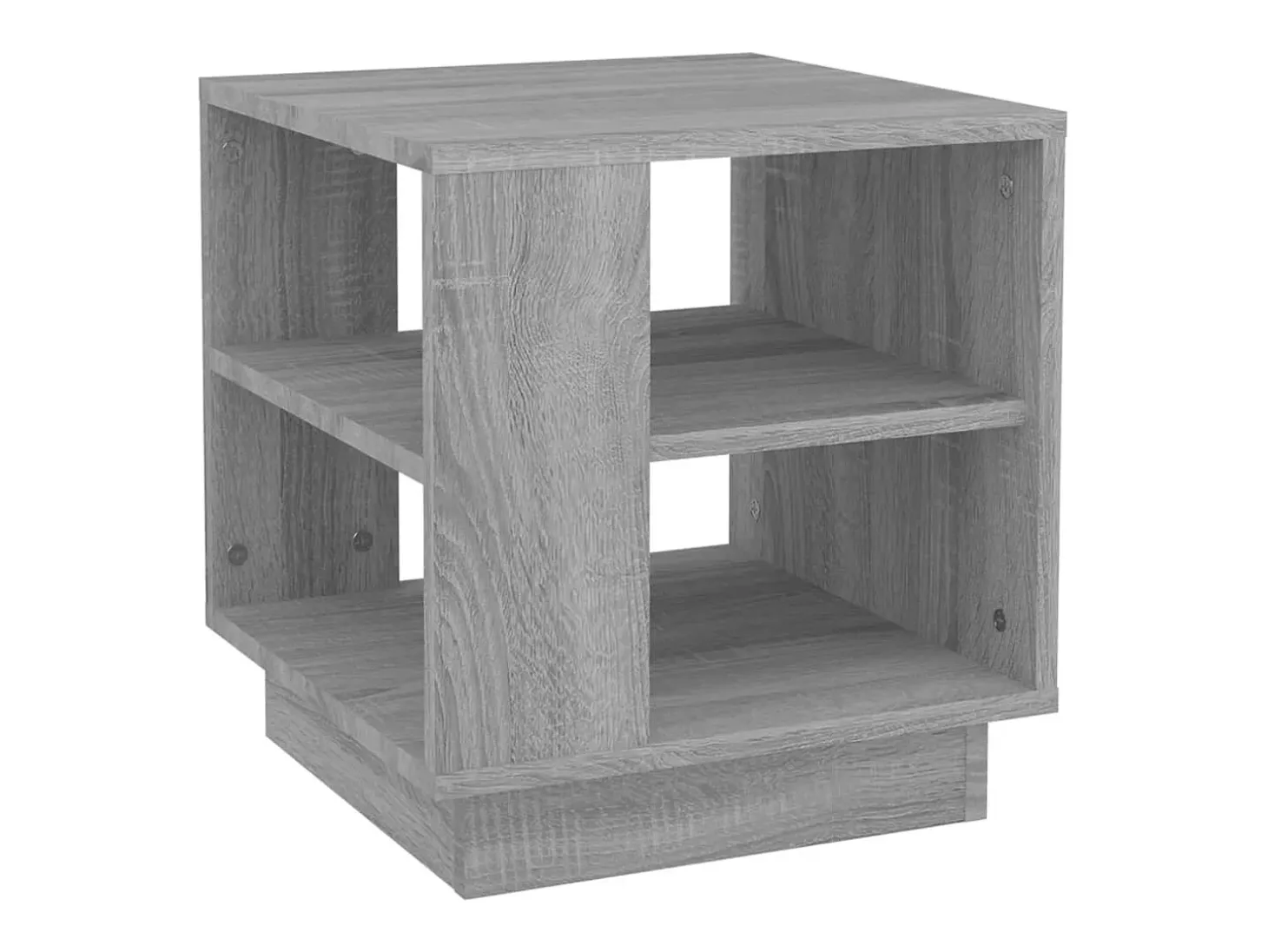 Mesa de centro madera contrachapada gris Sonoma 40x40x43 cm
