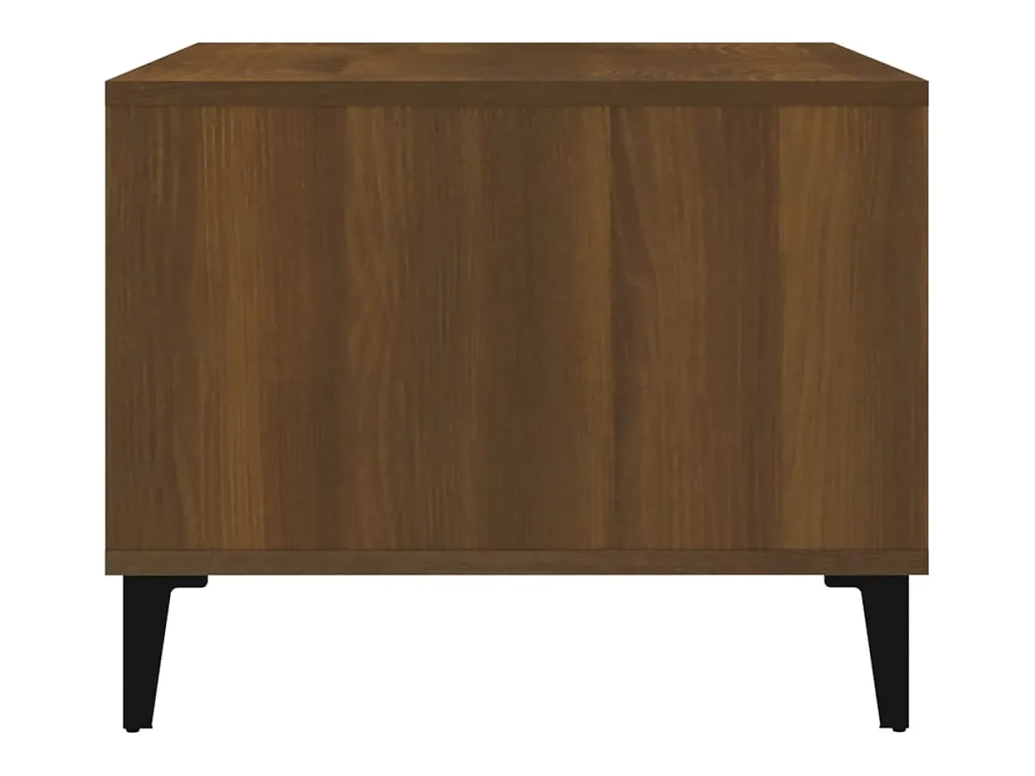Mesa de centro madera contrachapada marrón roble 60x50x40 cm