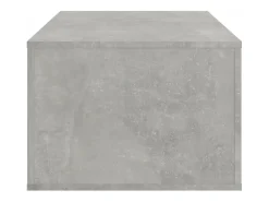 Mesa de centro madera contrachapada gris hormigón 100x50,5x35cm