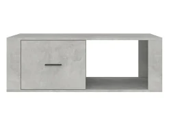 Mesa de centro madera contrachapada gris hormigón 100x50,5x35cm