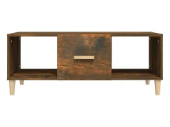 Mesa de centro madera contrachapada roble ahumado 102x50x40 cm