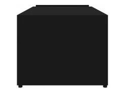 Mesa de centro madera contrachapada negro 90x45x35 cm