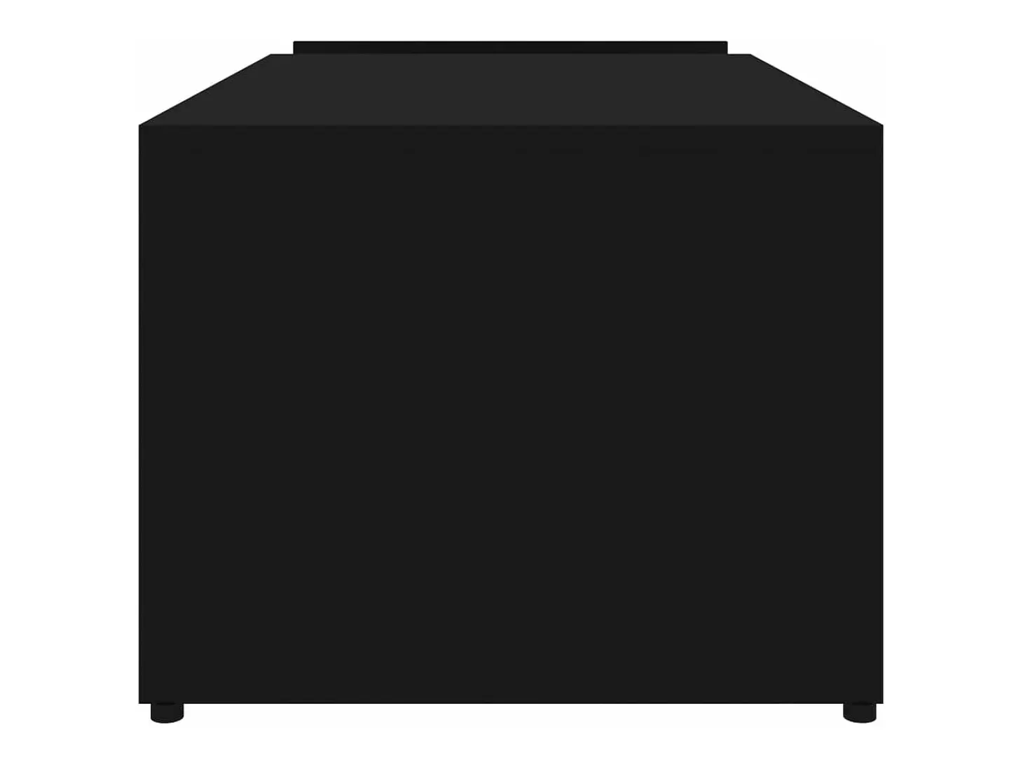 Mesa de centro madera contrachapada negro 90x45x35 cm