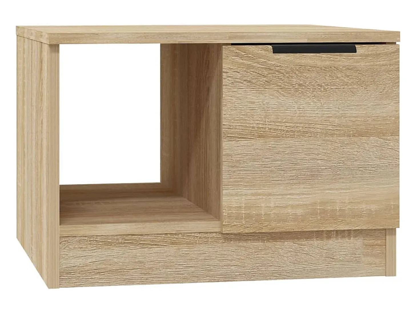 Mesa de centro madera contrachapada roble Sonoma 50x50x36 cm